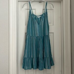 O’Neill blue striped beach dress size S